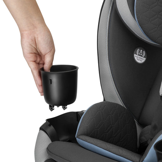 Revolve360 Slim 2-In-1 Rotational Car Seat with Quick Clean Cover (Stow Blue)