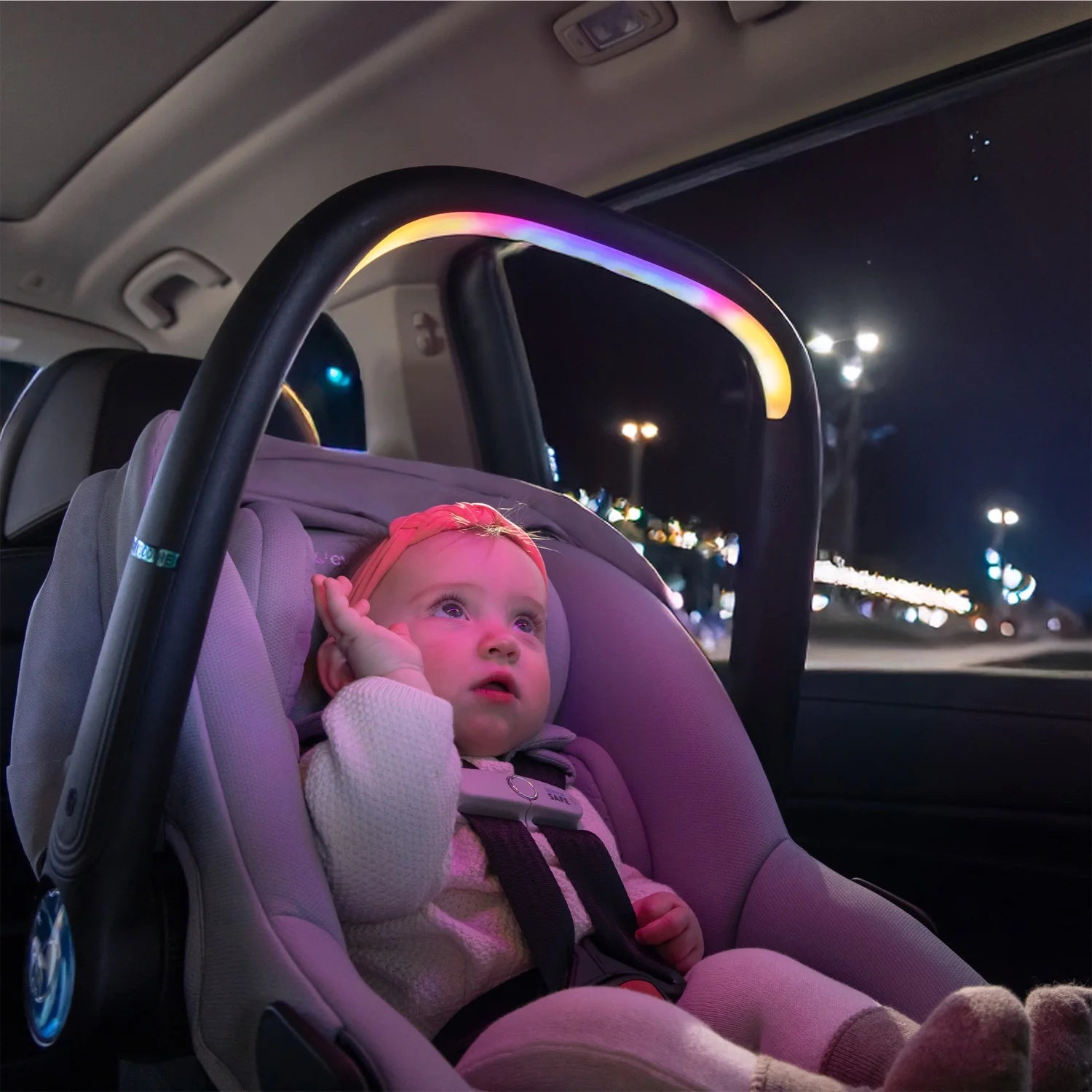 Revolve180 Litemax NXT Rotational Infant Car Seat with Sensorysoothe and with Accessory Load Leg (Quartz)