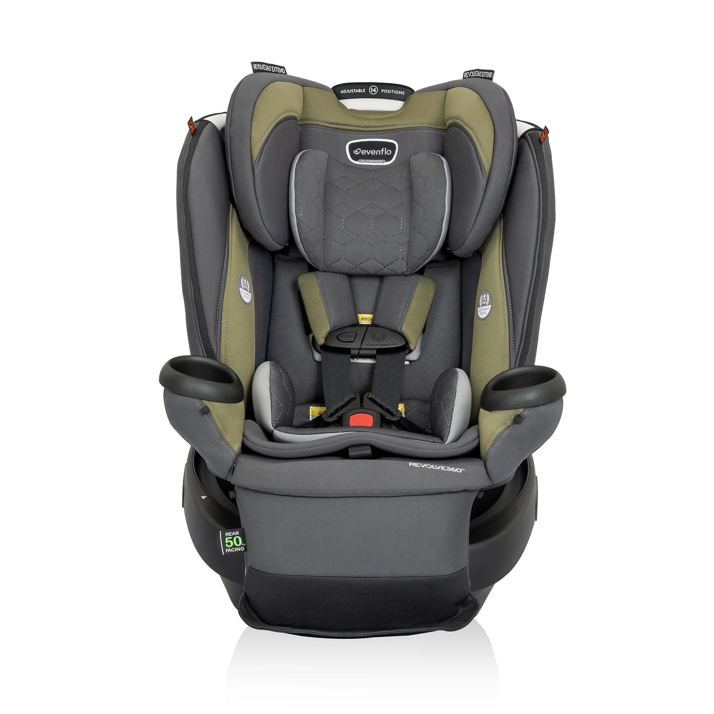 Revolve360 Extend All-In-One Rotational Car Seat with Quick Clean Cover (Rockland Green)
