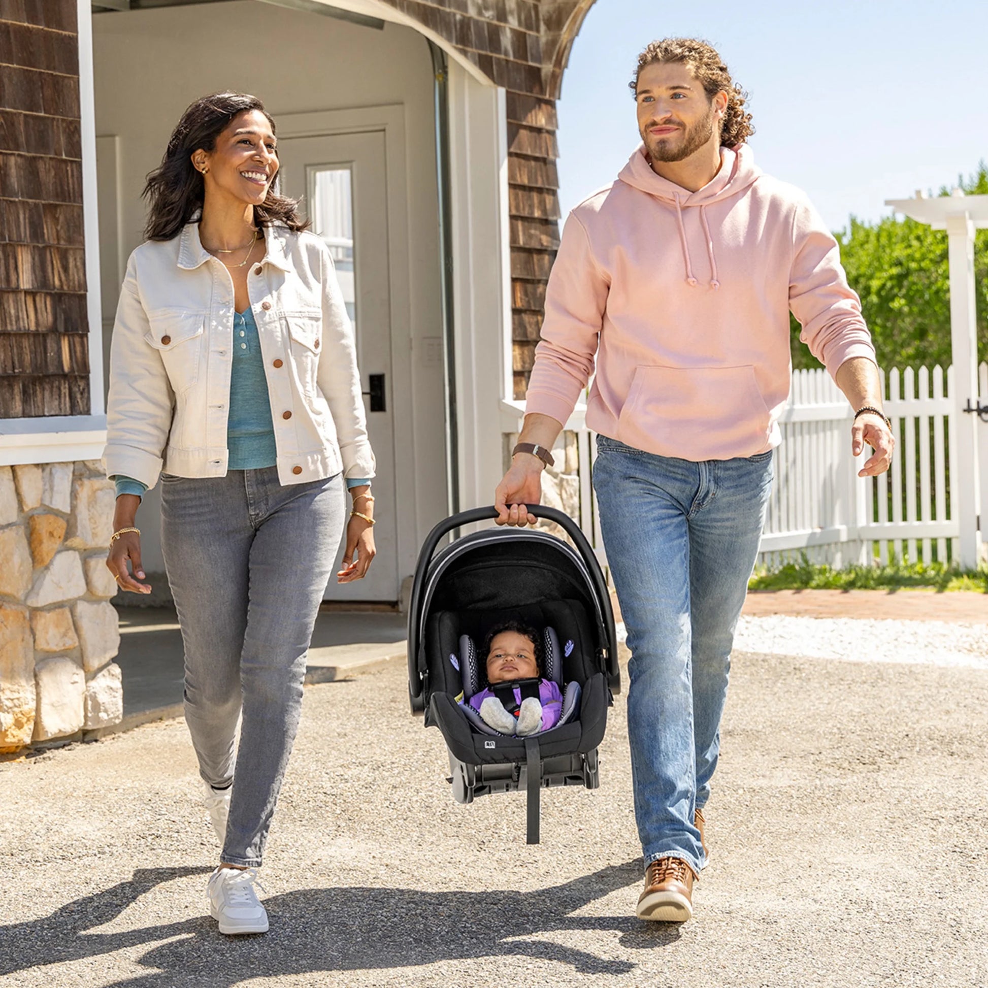 Litemax DLX Infant Car Seat with Freeflow Fabric and Safezone Load Leg Base (Olympus Black)