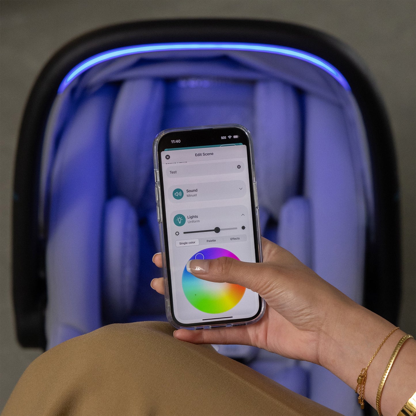 Shyft Intuiti+ Travel System Featuring Revolve180 Litemax NXT Preemie and Infant Car Seat with Sensorysoothe (Dubhan Black)