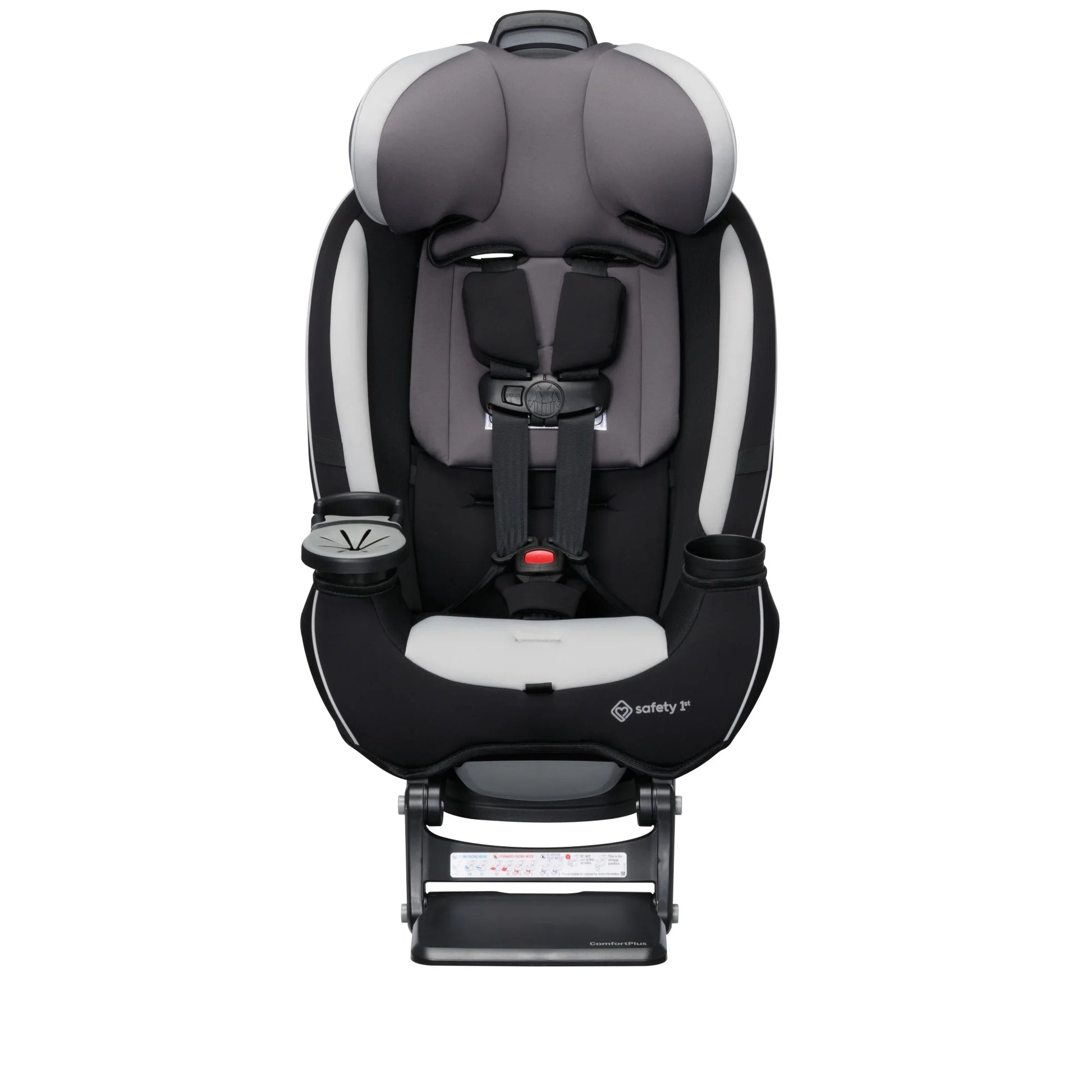 Grow and Go Extend N Ride LX All in One Convertible Infant & Toddler Car Seat, Black Pepper