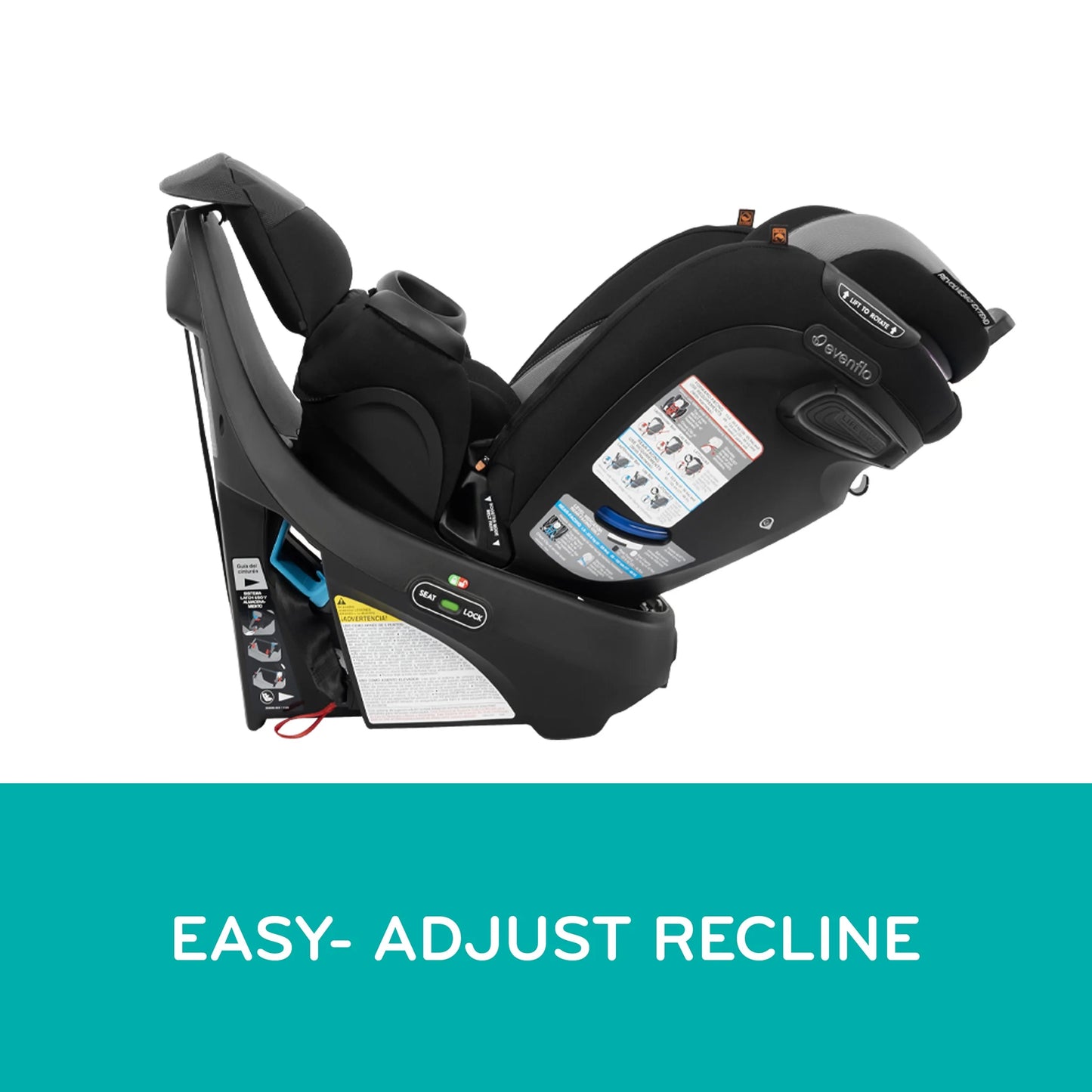 Revolve360 Extend All-In-One Rotating Car Seat with Quick Clean Cover (Rockland Green)