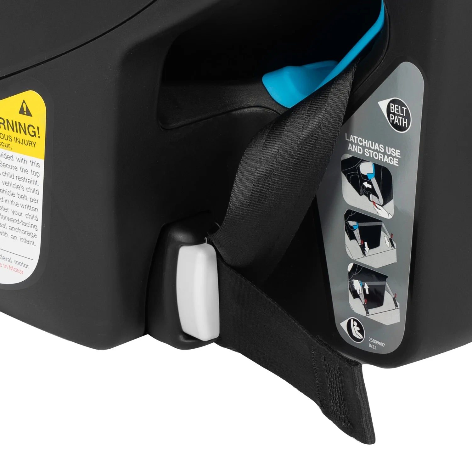 Revolve360 Slim 2-In-1 Rotational Car Seat with Quick Clean Cover (Stow Blue)