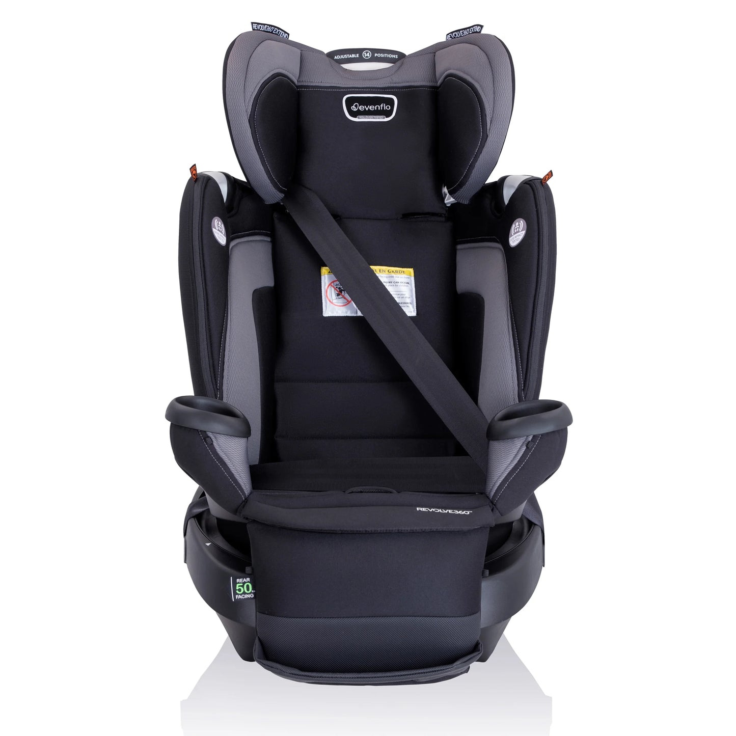 Revolve360 Extend All-In-One Rotational Car Seat with Quick Clean Cover (Revere Gray)