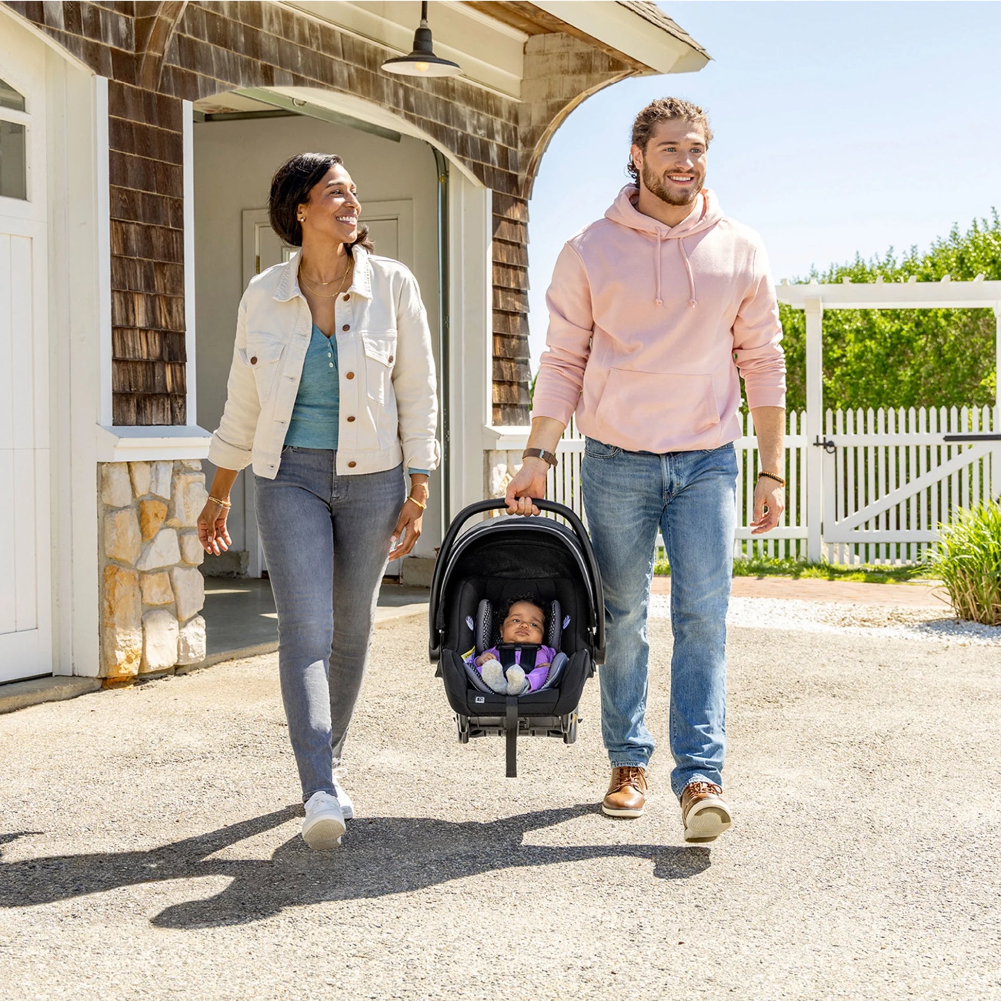 Litemax DLX Infant Car Seat with Freeflow Fabric and Safezone Load Leg Base (Olympus Black)