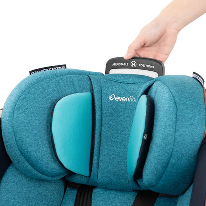 Gold Revolve360 Extend All-In-One Rotational Car Seat with Sensorsafe (Sapphire)