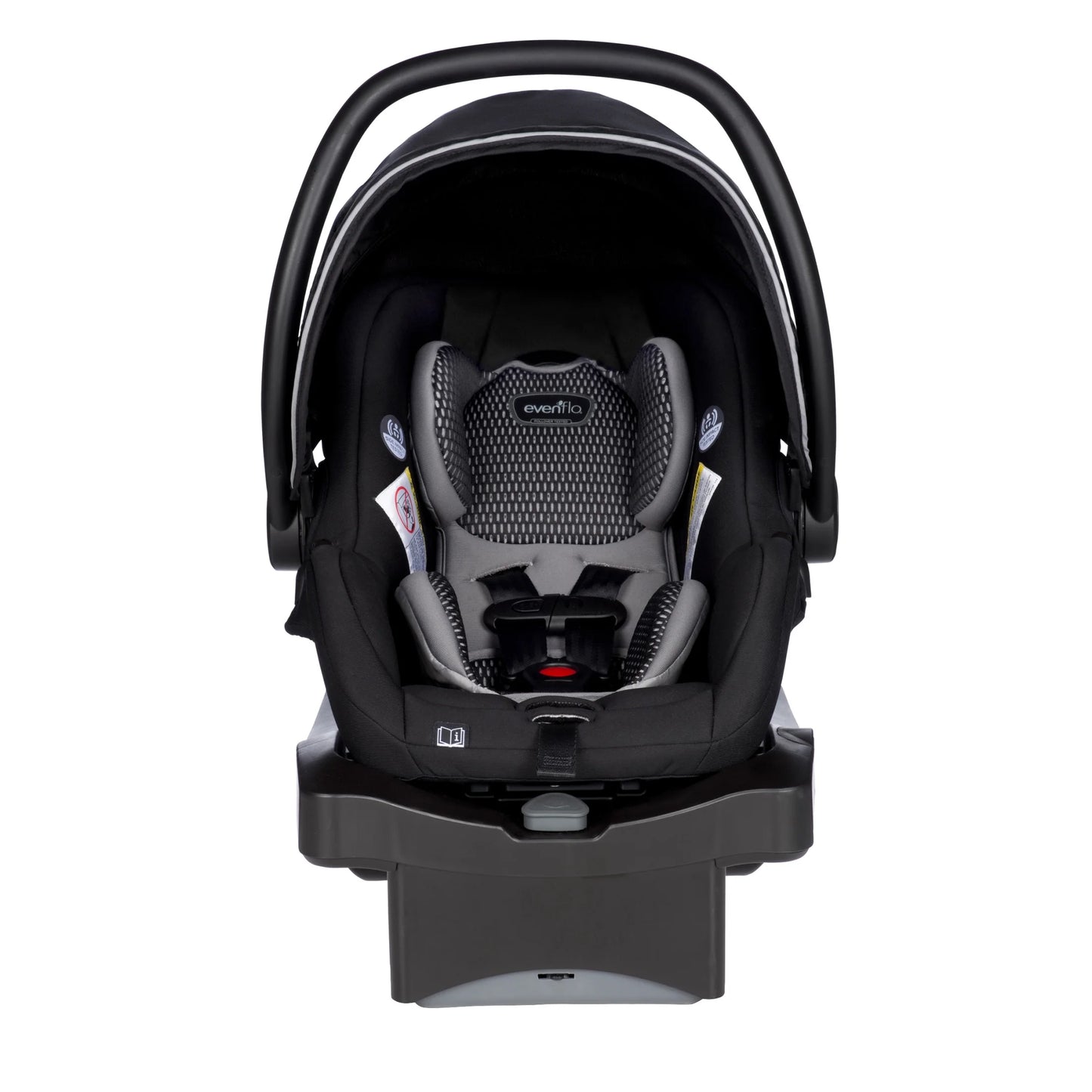 Litemax DLX Infant Car Seat with Freeflow Fabric and Safezone Load Leg Base (Olympus Black)