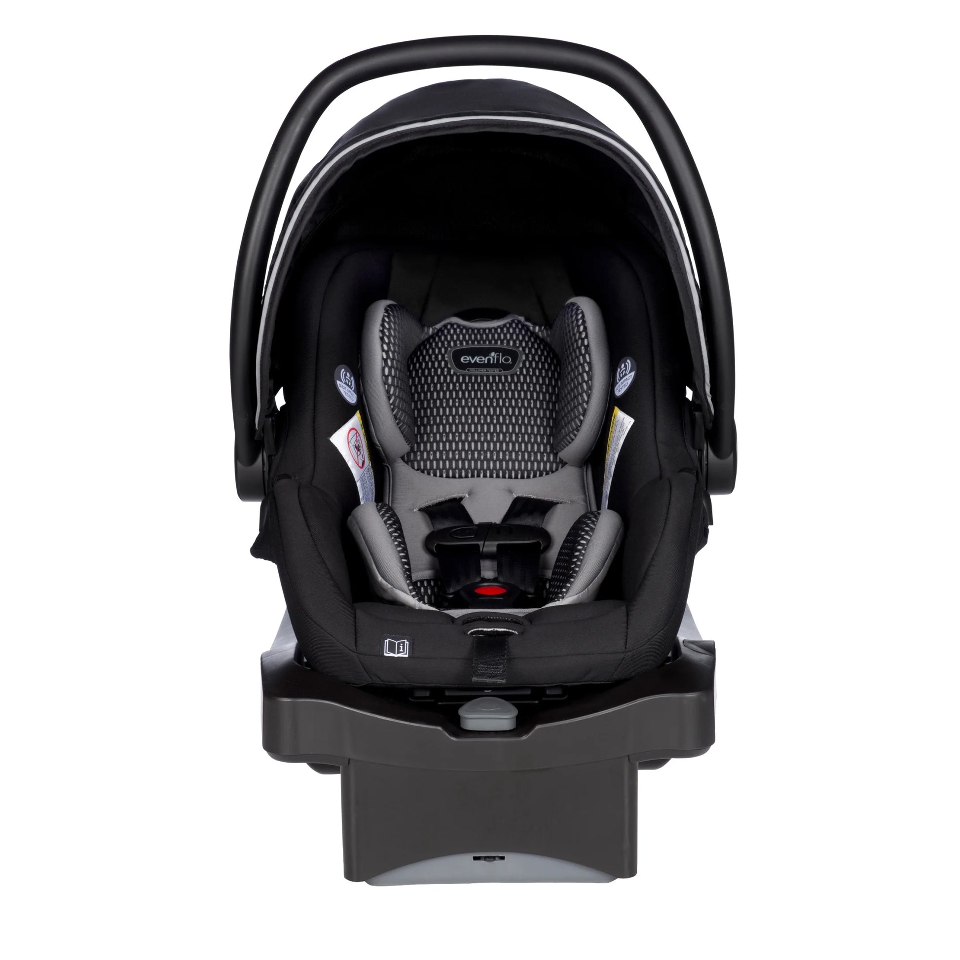 Litemax DLX Infant Car Seat with Freeflow Fabric and Safezone Load Leg Base (Olympus Black)