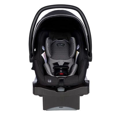 Litemax DLX Infant Car Seat with Freeflow Fabric and Safezone Load Leg Base (Olympus Black)