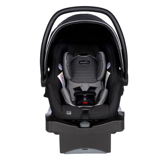 Litemax DLX Infant Car Seat with Freeflow Fabric and Safezone Load Leg Base (Olympus Black)