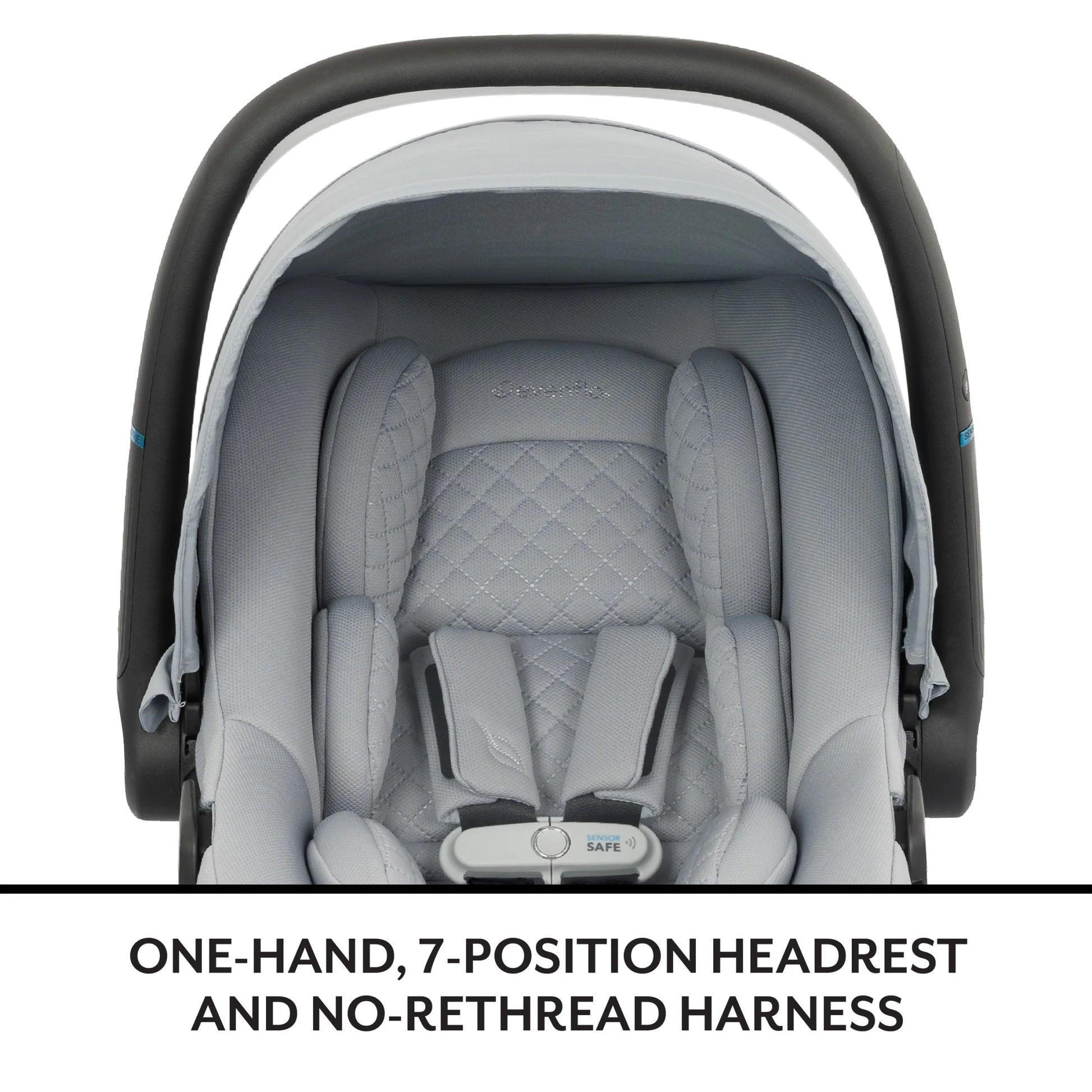Litemax NXT Rear-Facing Lightweight Preemie and Infant Car Seat 3-30Lbs with Sensorysoothe. Easy Install with Base (Agate)