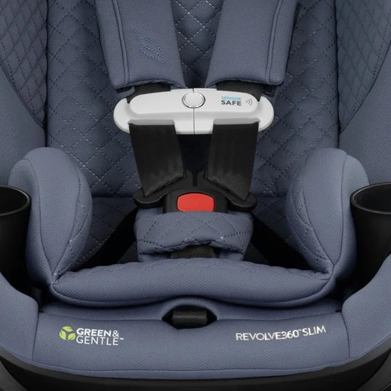 Gold Revolve360 Slim 2-In-1 Rotational Car Seat with Sensorsafe, Flint Gray