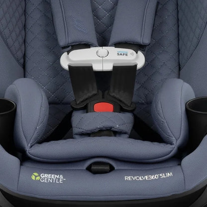 Gold Revolve360 Slim 2-In-1 Rotational Car Seat with Sensorsafe, Flint Gray