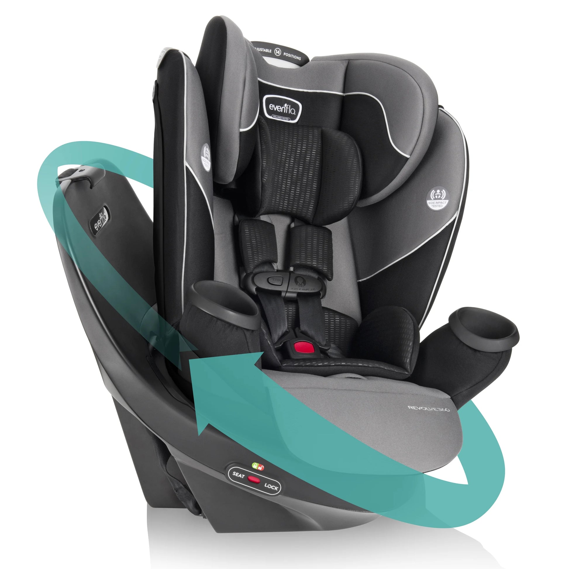 Revolve360 Rotational All-In-One Car Seat (Amherst Gray)