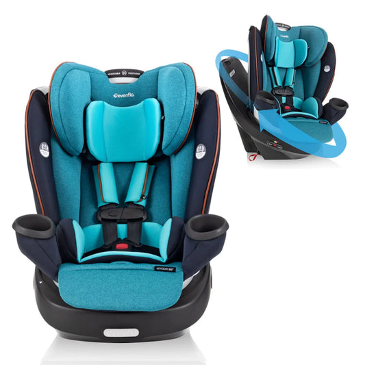 Revolve360 Rotational All-In-One Convertible Baby Car Seat (Sapphire Blue)