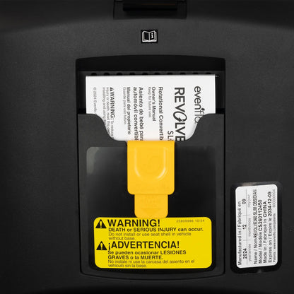 Revolve360 Slim 2-In-1 Rotational Car Seat with Quick Clean Cover (Stow Blue)