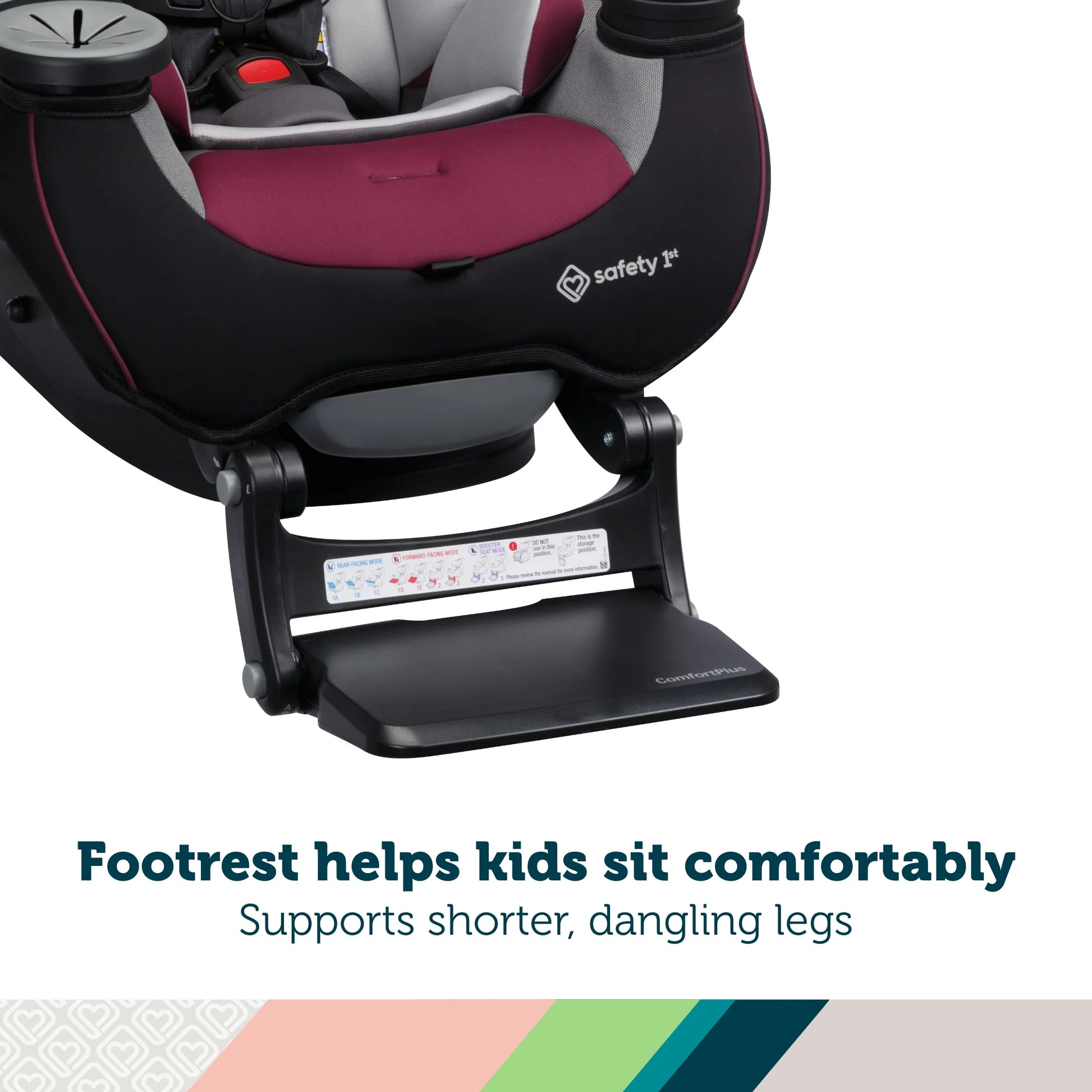 Grow and Go Extend N Ride LX All in One Convertible Infant & Toddler Car Seat, Black Pepper