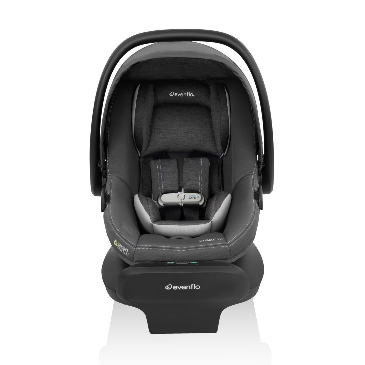 Litemax NXT Rear-Facing Lightweight Preemie and Infant Car Seat 3-30Lbs with Sensorysoothe. Easy Install with Base (Agate)