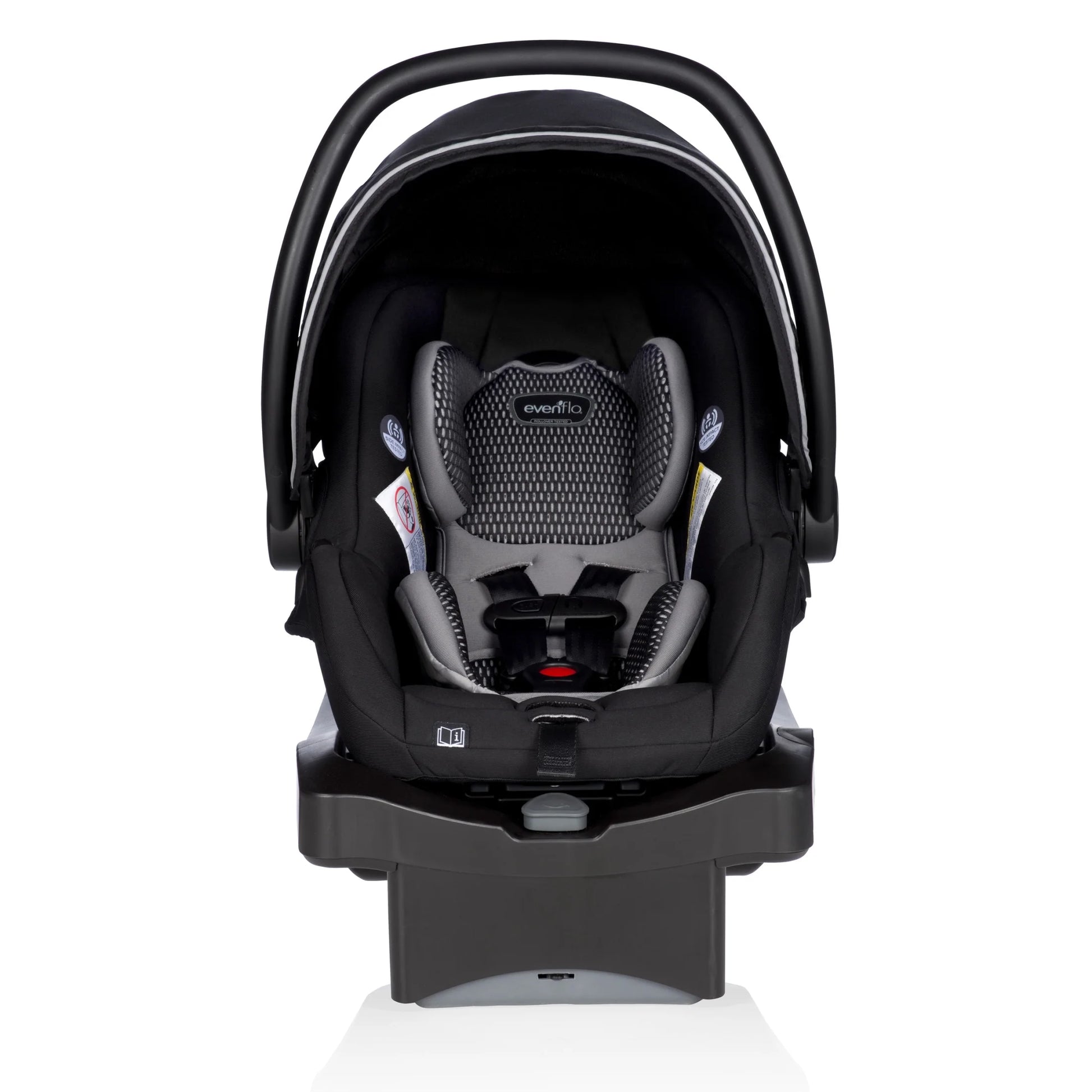 Litemax DLX Infant Car Seat with Freeflow Fabric and Safezone Load Leg Base (Olympus Black)