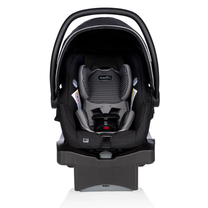 Litemax DLX Infant Car Seat with Freeflow Fabric and Safezone Load Leg Base (Olympus Black)
