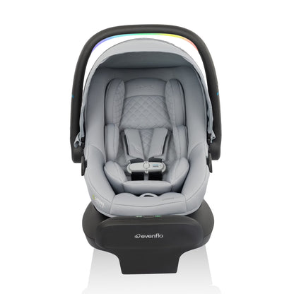 Litemax NXT Rear-Facing Lightweight Preemie and Infant Car Seat 3-30Lbs with Sensorysoothe. Easy Install with Base (Agate)