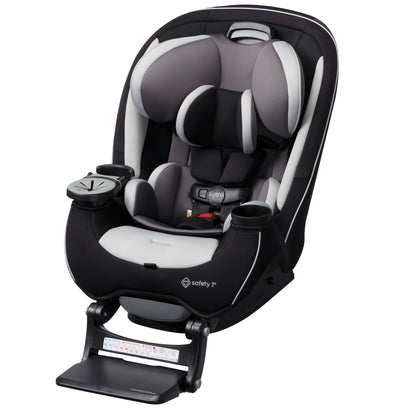 Grow and Go Extend N Ride LX All in One Convertible Infant & Toddler Car Seat, Black Pepper