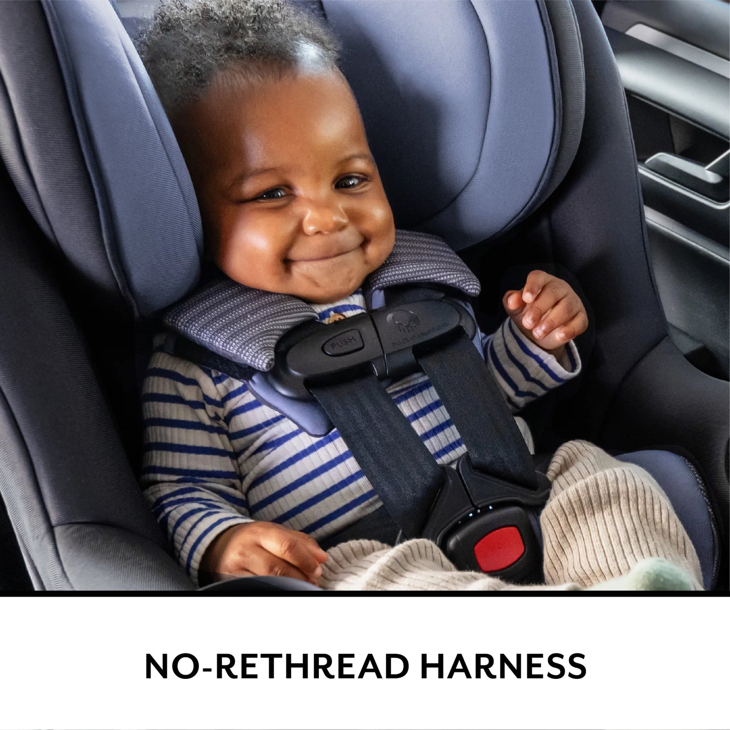 REO by Revolve360 Rotating 2-In-1 Convertible Car Seat, 360 Degrees, Infant to Toddler, Forward and Rear Facing, Compact Design, One-Time Install (Holden)