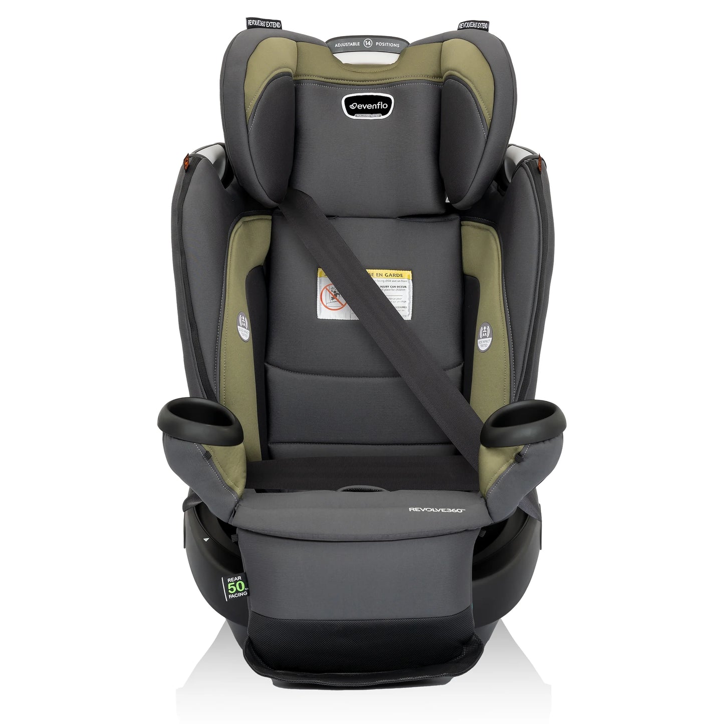 Revolve360 Extend All-In-One Rotational Car Seat with Quick Clean Cover (Rockland Green)