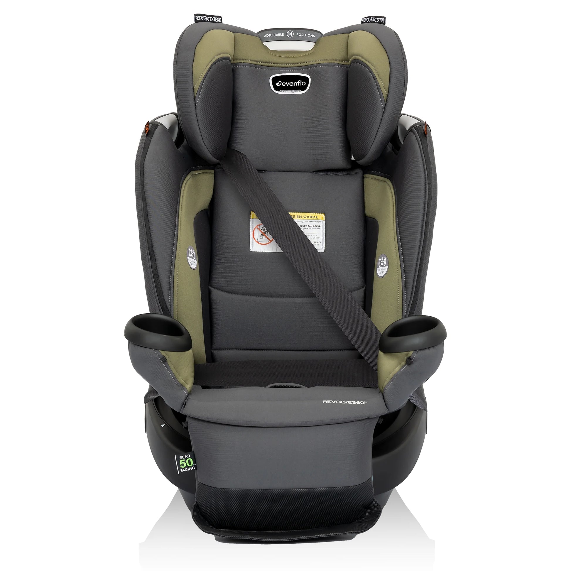 Revolve360 Extend All-In-One Rotational Car Seat with Quick Clean Cover (Rockland Green)