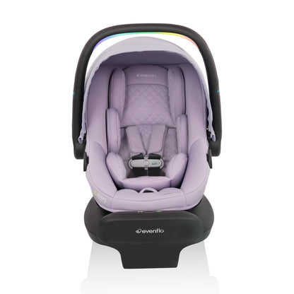 Litemax NXT Rear-Facing Lightweight Preemie and Infant Car Seat 3-30Lbs with Sensorysoothe. Easy Install with Base (Agate)