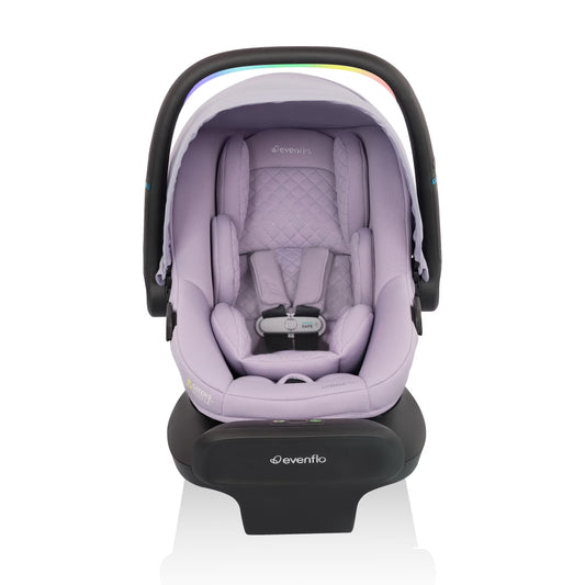 Litemax NXT Rear-Facing Lightweight Preemie and Infant Car Seat 3-30Lbs with Sensorysoothe. Easy Install with Base (Agate)