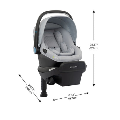 Revolve180 Litemax NXT Rotational Infant Car Seat with Sensorysoothe and with Accessory Load Leg (Quartz)