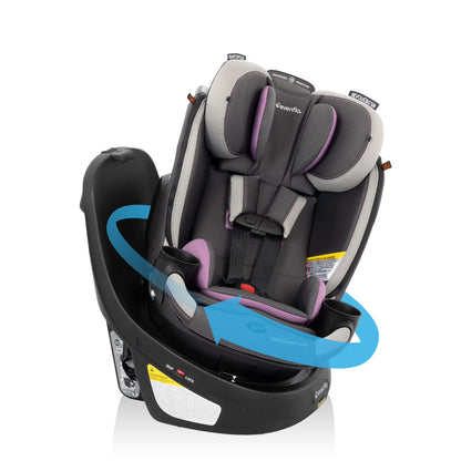 Revolve360 Slim 2-In-1 Rotating Car Seat, Cambridge, Black/Gray