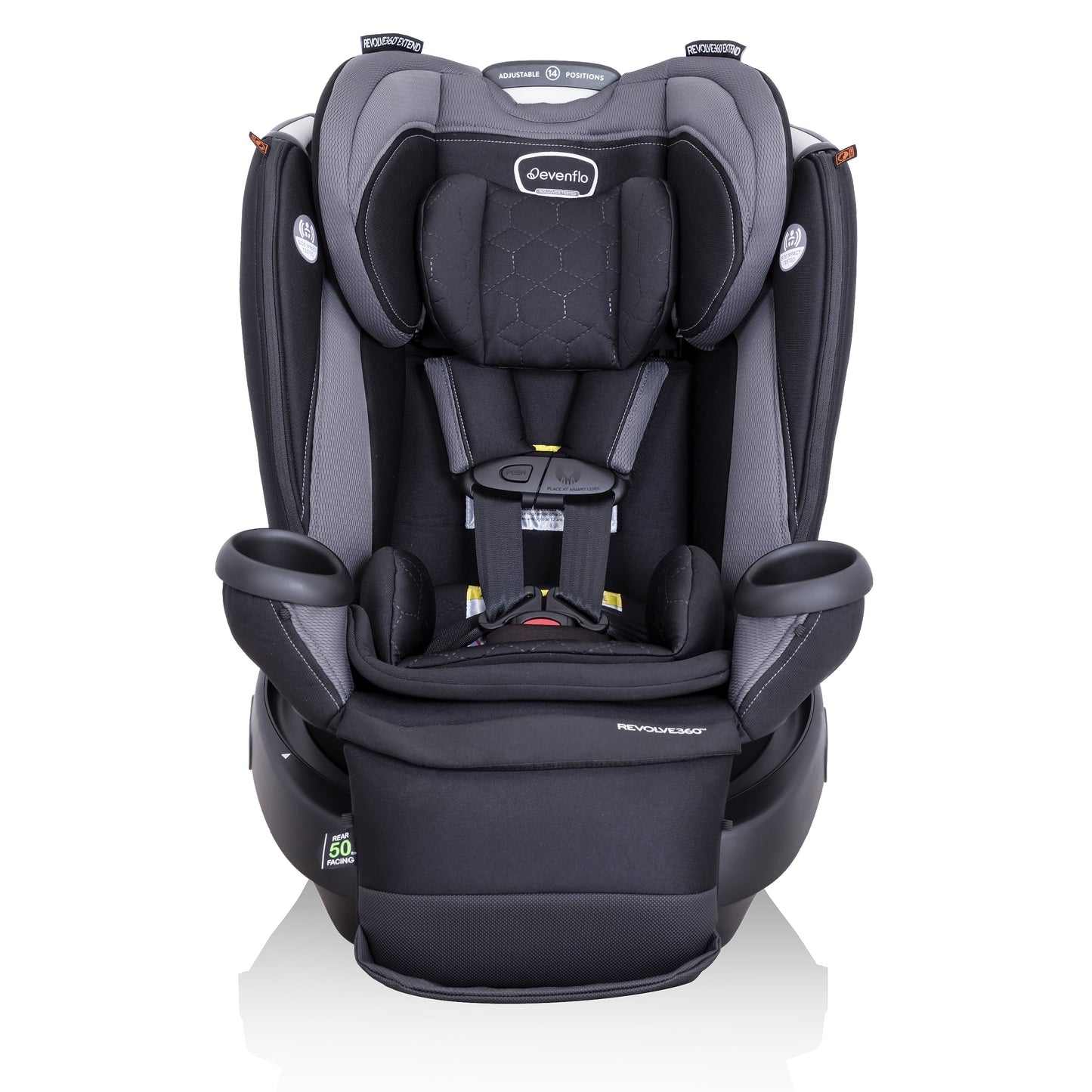 Revolve360 Extend All-In-One Rotational Car Seat with Quick Clean Cover (Revere Gray)