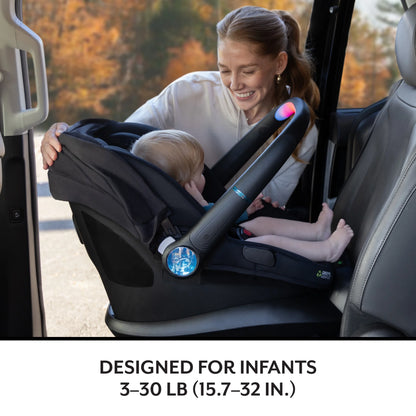 Litemax NXT Rear-Facing Lightweight Preemie and Infant Car Seat 3-30Lbs with Sensorysoothe. Easy Install with Base (Agate)