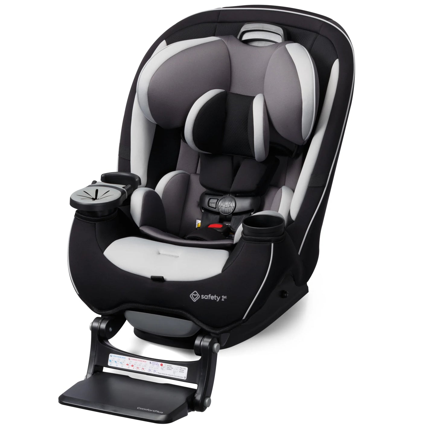 Grow and Go Extend N Ride LX All in One Convertible Infant & Toddler Car Seat, Black Pepper