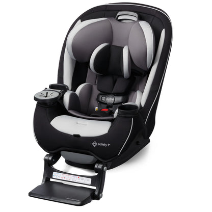 Grow and Go Extend N Ride LX All in One Convertible Infant & Toddler Car Seat, Black Pepper